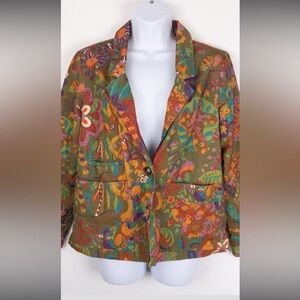 Ivy Jane Colorful Floral Blazer